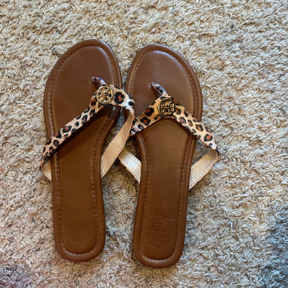 Leopard Animal Print Sandals - NWOT